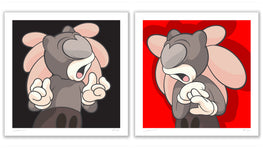 Arkiv Red & Black AP "Artist Proof" Fine Art Print Set