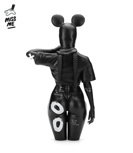 Miss Me "Vandal" Noire Fine Art Sculpture Printers Proof Vault