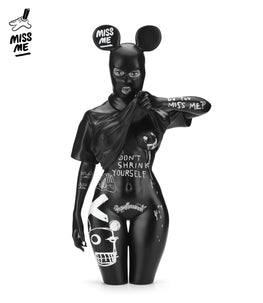 Miss Me "Vandal" Noire Fine Art Sculpture Printers Proof Vault