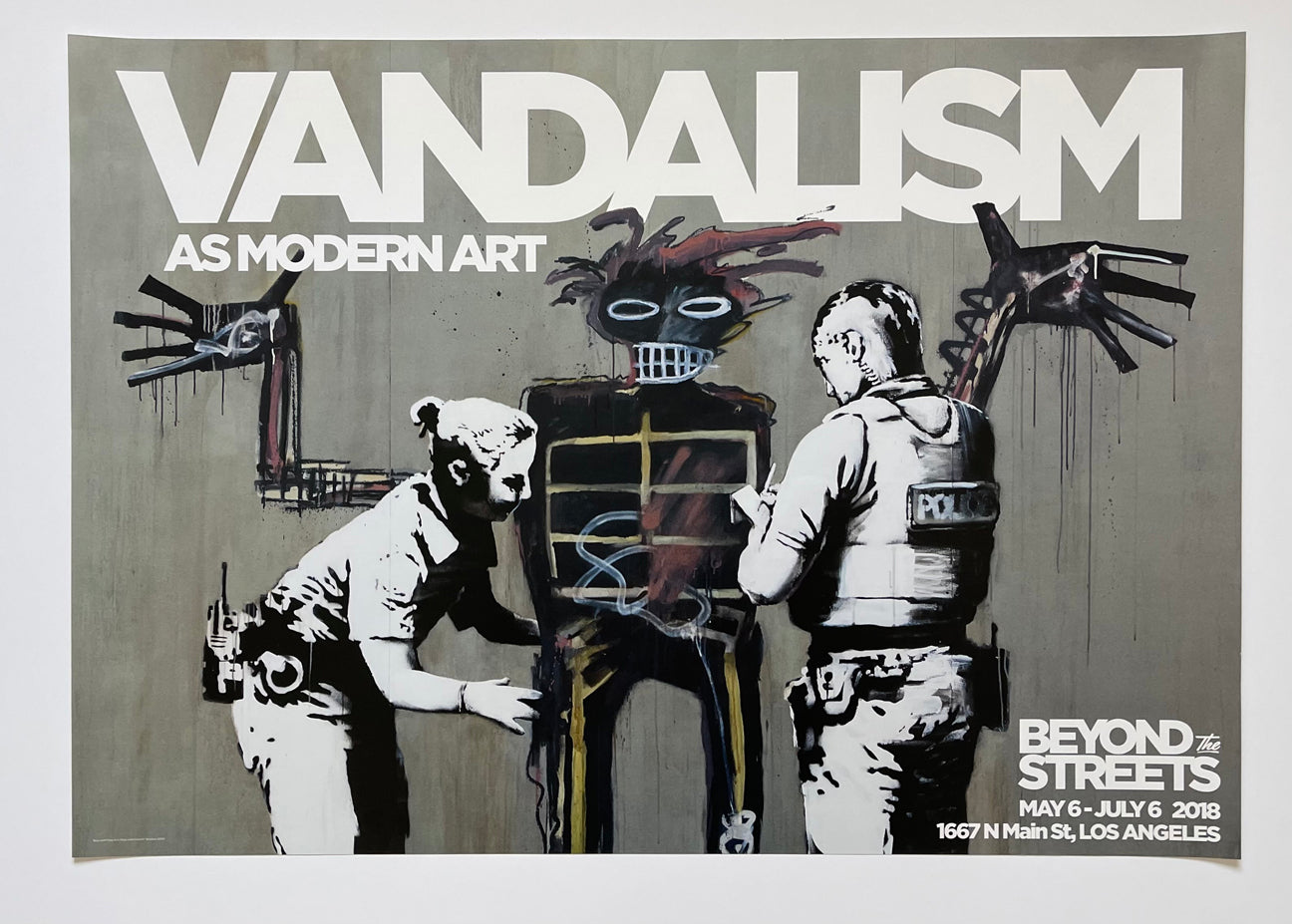 Banksy Vandalism Beyond the Streets LA Poster Banksy Vandalism Beyond the Streets LA Poster