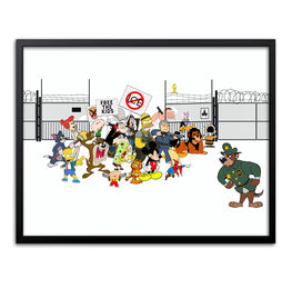 ABCNT - "Free The Kids" Giclee Print - Silent Stage Gallery
