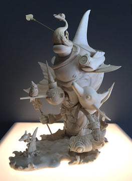 Greg Craola Simkins "Beyond The Sea" Fine Art Sculpture - Silent Stage Gallery