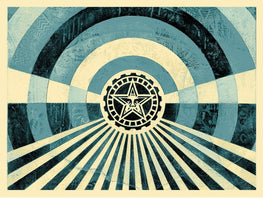 Shepard Fairey "Tunnel Vision" Blue Variant Obey Print