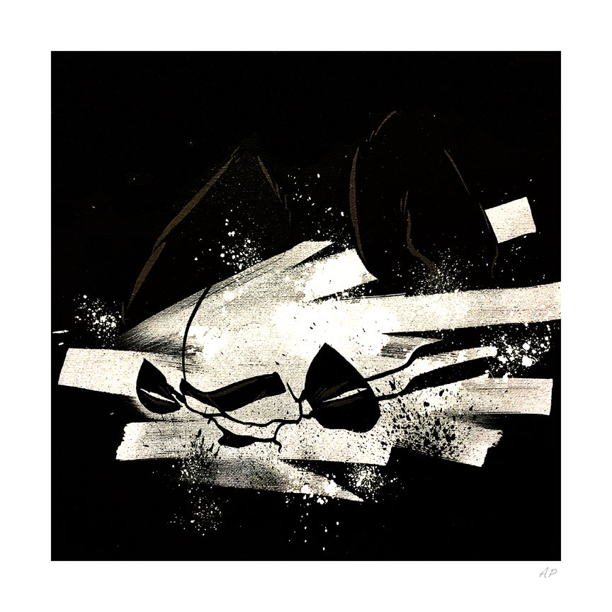 Aaron “Angry Woebots” Martin - Silent Masher 1 Giclee Hand Embellished Print Aaron “Angry Woebots” Martin - Silent Masher 1 Giclee Hand Embellished Print - Silent Stage Gallery