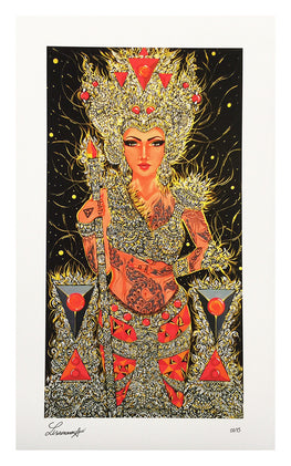 Lisa Mam - "Golden Empresse" Giclee Print - Silent Stage Gallery