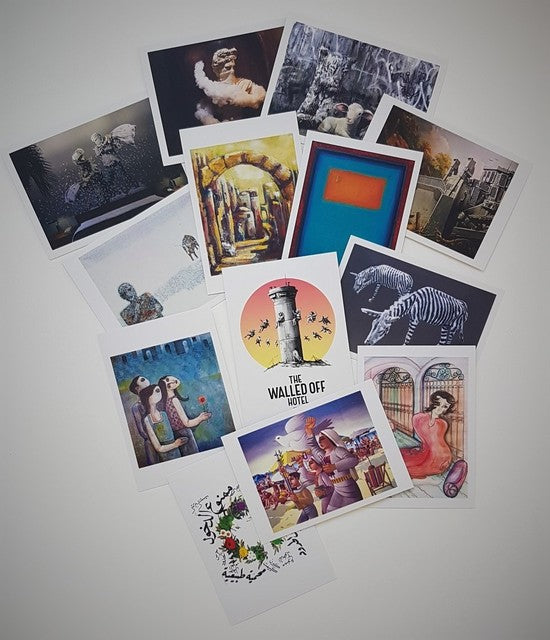 Banksy Walled Off Hotel 12 Postcard Set New Banksy Walled Off Hotel 12 Postcard Set New