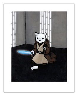 Luke Chueh "The Force Isn't With Me" Print - Silent Stage Gallery