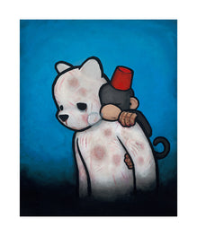 Luke Chueh "Monkey On My Back" Sleeping Burden Giclee Print