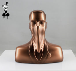 ABCNT - "ABCNT" Bronze Resin Sculpture - Silent Stage Gallery