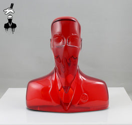 ABCNT - "ABCNT" Clear Red Resin Sculpture - Silent Stage Gallery