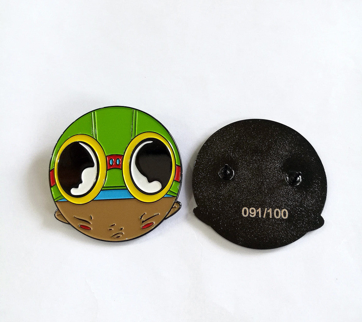 Hebru Brantley Flyboy Limited Edition Pin - Silent Stage Gallery