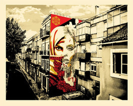 Shepard Fairey/Vhils "Universal Personhood Lisbon" Obey Print