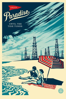 Shepard Fairey "Paradise Turns" Obey Large Format Print