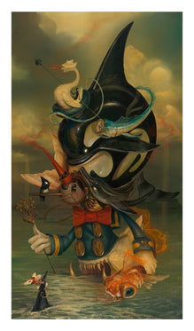 Greg Craola Simkins "Beyond The Sea" Fine Art Giclee' Print