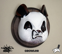 Aaron “Angry Woebots” Martin - "Growler" Panda Head - Silent Stage Gallery