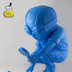 Hebru Brantley Flyboy "Fry" Gloss Blue Edition - Silent Stage Gallery
