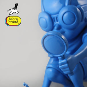 Hebru Brantley Flyboy "Fry" Gloss Blue Edition - Silent Stage Gallery
