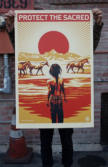 Shepard Fairey "Protect The Sacred" Obey Print 24x36