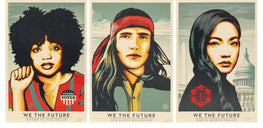 Shepard Fairey "We The Future" 24" x 36" Set Signed Obey Print