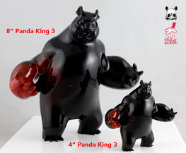 Aaron “Angry Woebots” Martin - 4" Panda King 3 Mini Nightmare Colorway - Silent Stage Gallery