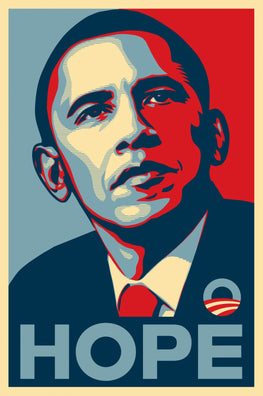 Shepard Fairey Obama "Hope" Obey Offset Print 2008 Official Campaign
