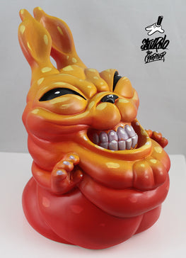 Saturno "Naughty Rabbit" 12 Hand Painted Resin Sculptures - Silent Stage Gallery