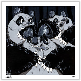 Aaron “Angry Woebots” Martin - "In The Dark" Giclee' Print - Silent Stage Gallery
